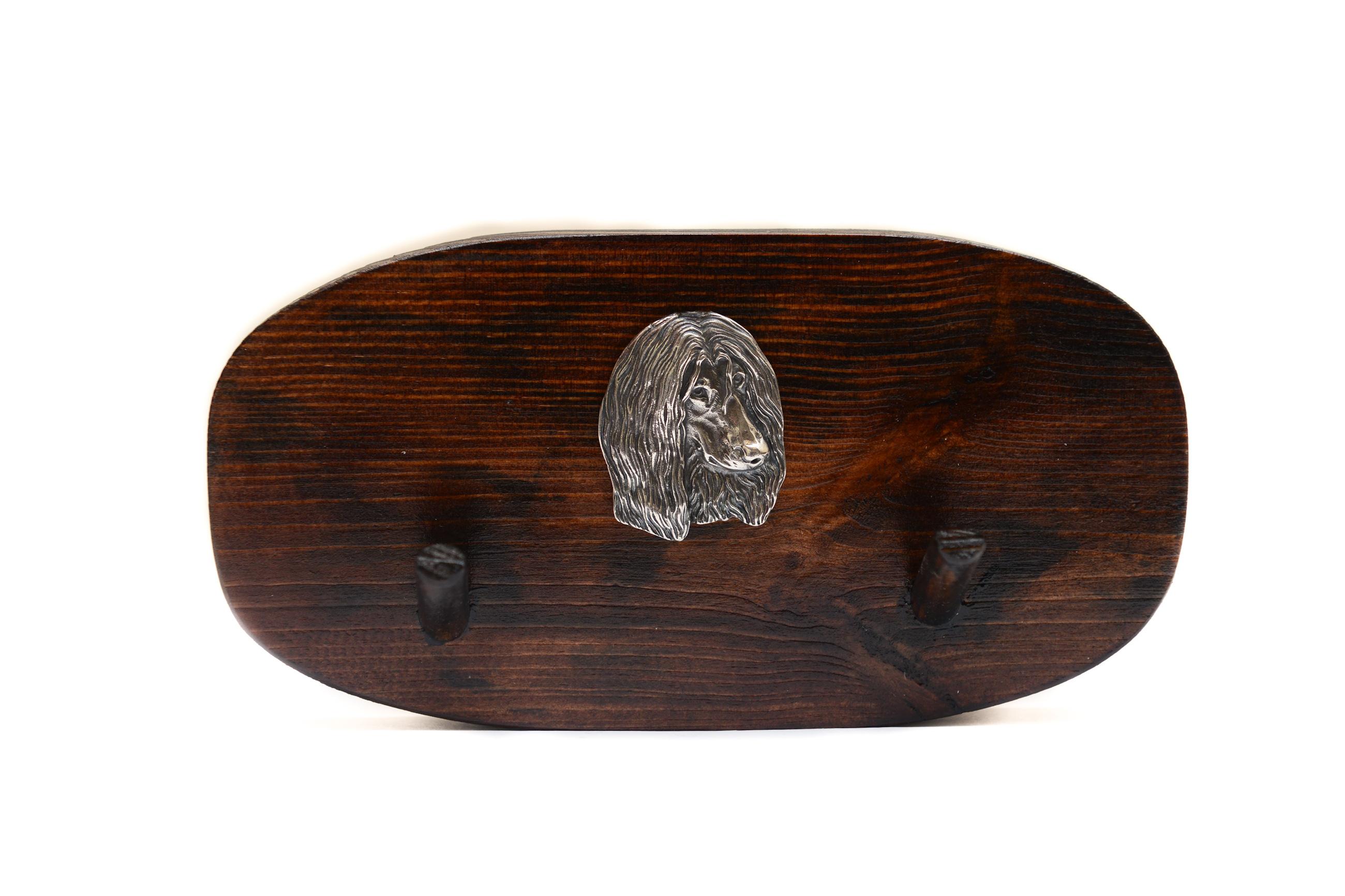 

Afghan Hound, Tazi II - accessory rack, dog medal rack, key hooks by Art-Dog коричневий
