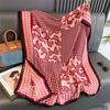 New Spring Women Cotton Scarf Beach Hijab Shawls and Wraps  Luxury Brand Flower Female Foulard Echarpe Designer Bandana