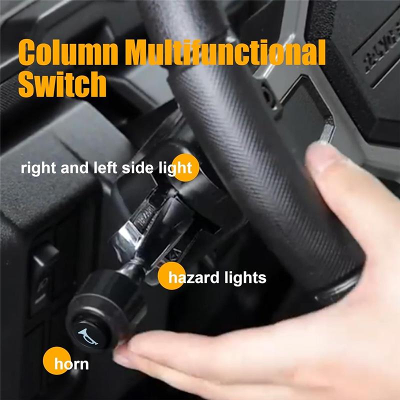 AB61-Universal UTV Turn Signal Kit With Column Turn Switch For Polaris, Pioneer, Talon, Can-Am, Kawasaki, Arctic Cat,Universal U