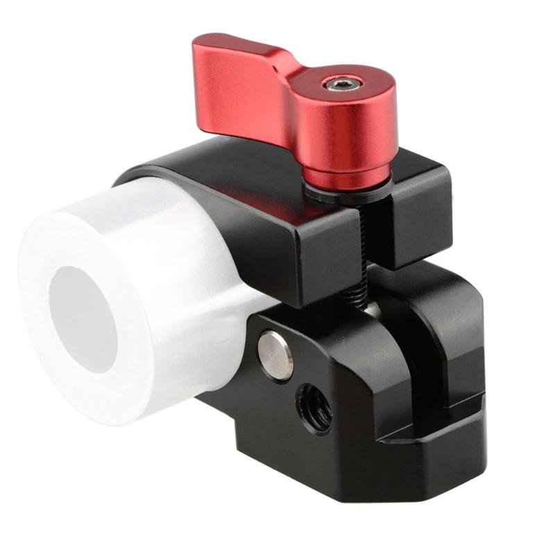 Double Thread 1/4 and 3/8Inch Compatible 30mm Clamp Holder for Camera Monitor Stabilizers Anti Shake Portable