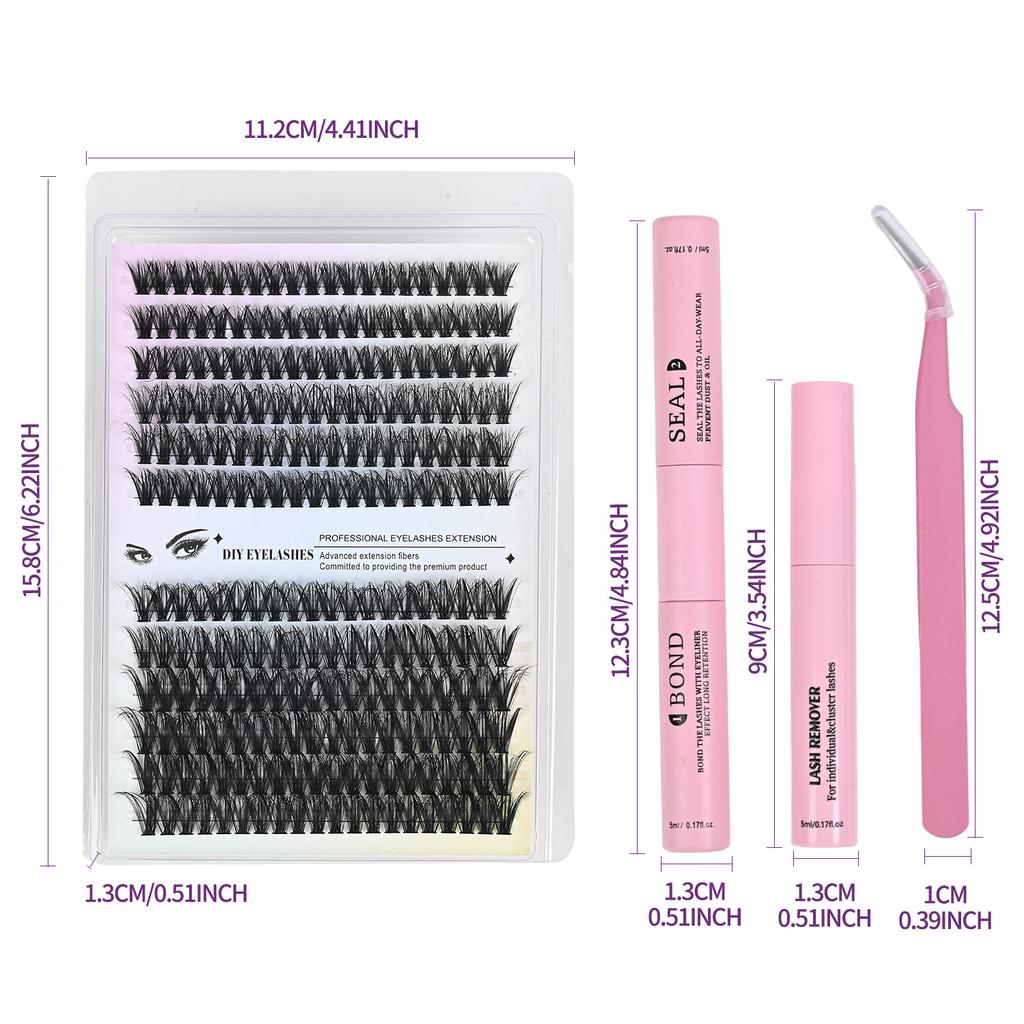Large Capacity Eyelashes, Single Tuft False Eyelashes, Natural Thick Multi-hair Eyelashes, Self-grafted Eyelashes 2026