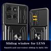For Motorola Moto G75 5G Case PC+TPU Kickstand Phone Back Cover with Camera Slider