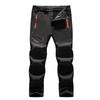 Men's Waterproof, Windproof, Fleece-Lined Ski Pants: Autumn/Winter, Loose Fit, Multi-Pocket, Workwear Style.