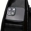 Casual Women's Crossbody Bag with Stripes, PU Leather, Tassel Detail, Lightweight, Removable Strap