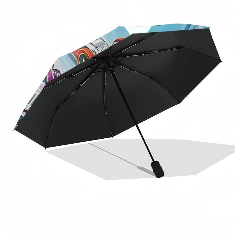 1pc Blaze and the Monster Machines Automatic Folding Umbrella, Portable Collapsible Design, Casual Outdoor Accessory L1127028