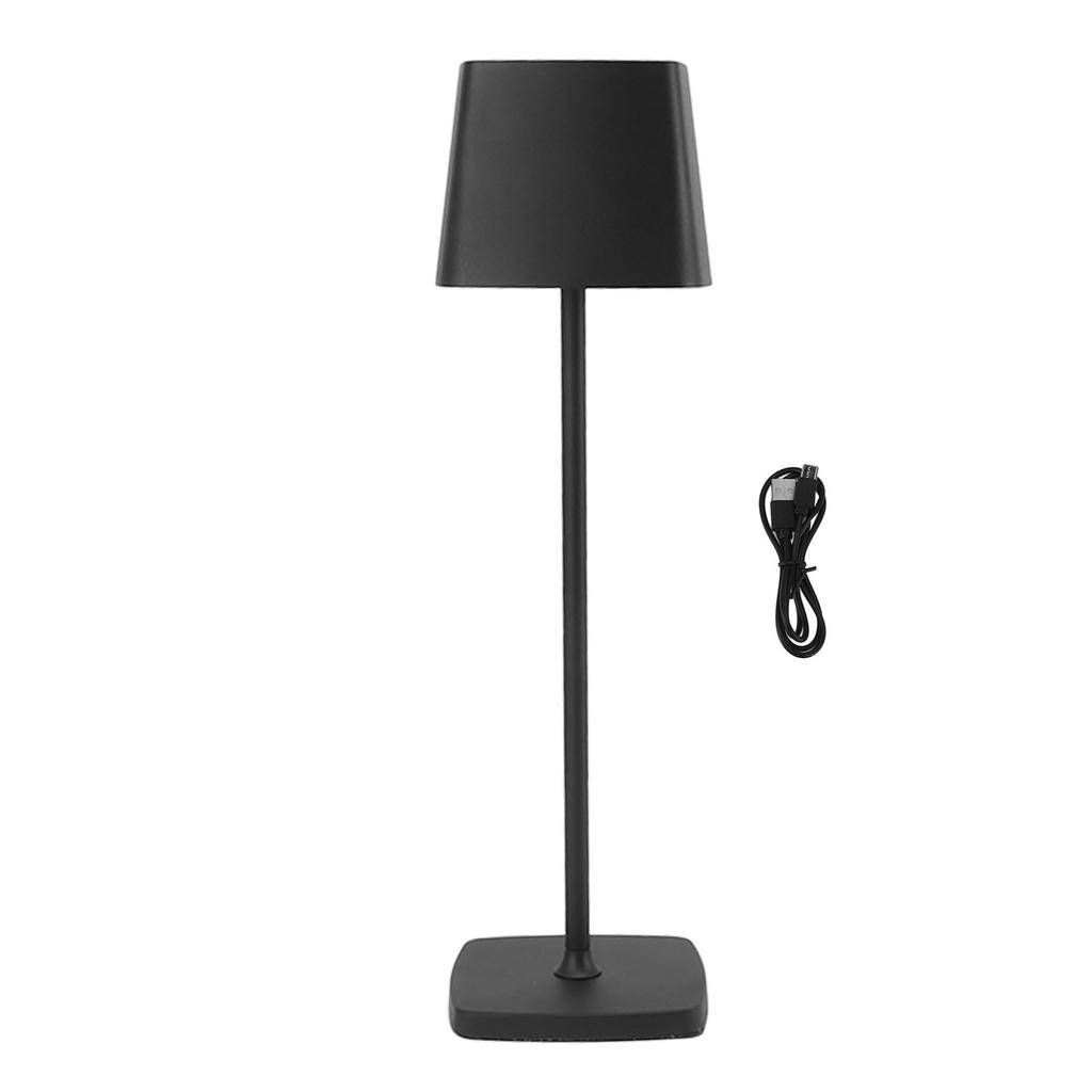 Rechargeable Table Lamp Black Eye Protection 5200mAh 8?12 Hours Aluminum Bar Desk Lamp for Bedroom