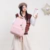 Large Capacity Student Schoolbag Women's Solid Color Backpack Multi-compartment Travel Backpack