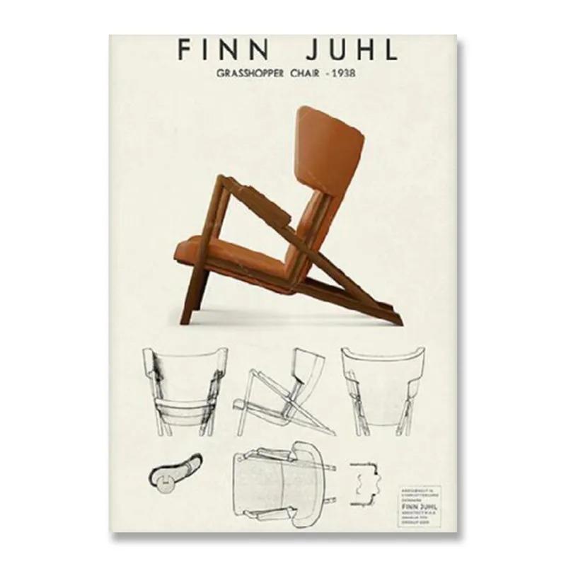 Vintage Minimalist Bauhaus Black and White Modernism Exhibition Wall Art Poster and Print Canvas Painting Picture Home Decor