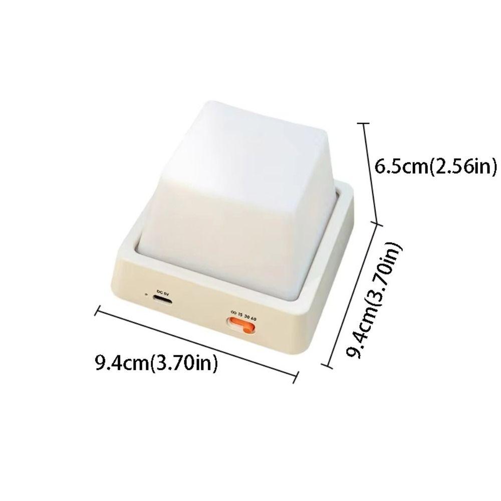 Simple Design Bedside Table Lamp Timing Function USB Rechargeable Lamp Night Light Bedroom Decor