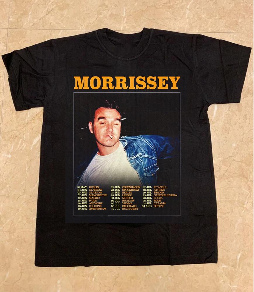 

Morrissey Tour 2025 Gift for Fan Short Sleeve T Shirt Full Size S-5XL Unisex T-Shirt XXXL