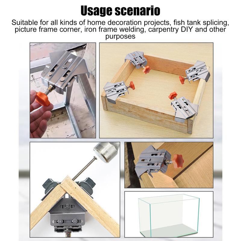 4 Angle Clamp Stainless Steel Closed 90 Degree Woodworking Right Angle Clamp
