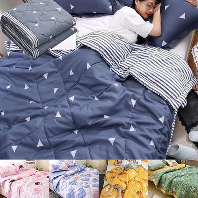 Skin-friendly Washed Cotton Air-conditioning Quilt Single Double Summer Cool Quilt Spring and Autumn Thin Quilt