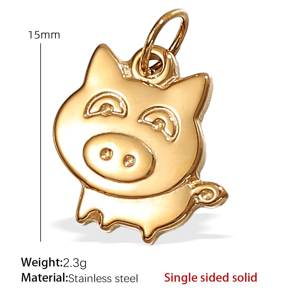 Stainless Steel Turtle Starfish Marine Life Pendant Plated Jewelry Accessories Diy Pendant Necklace