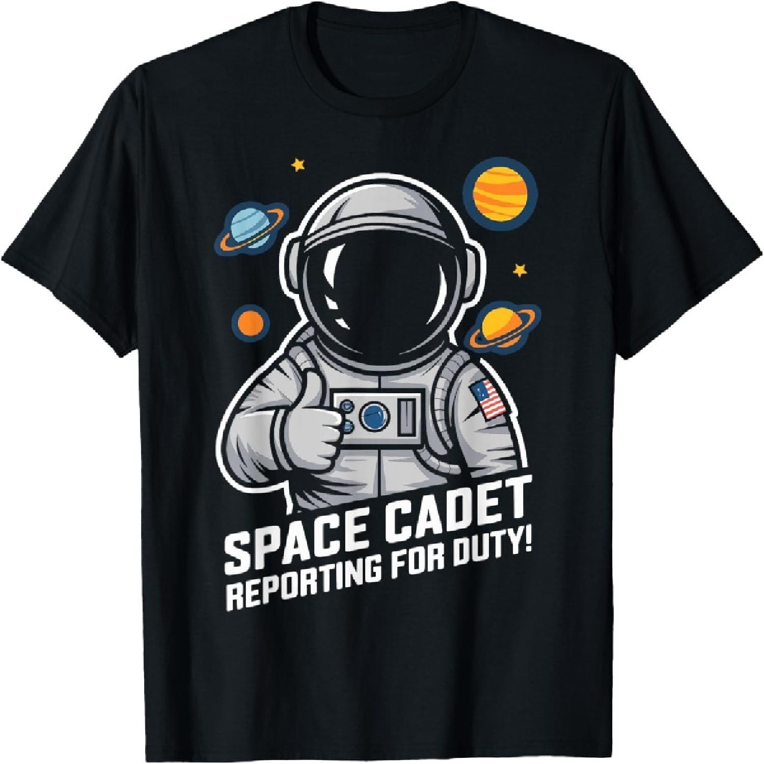 Space Cadet Reporting for Duty Fun Design for Astronauts T-Shirt XXXXXL разноцветный