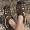 Summer Men'S Shoes Genuine Leather Sandals For Men Outdoor Beach Casual Slippers Trekking Breathable Fashion 2022 Newest Sandalias