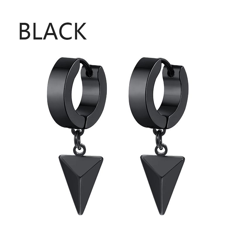 1Pair Punk Gothic Stainless Steel Stud Earring Creative Blade Pendant Punk Rock Razor Blade Earrings Gothic Hip-hop Ear Jewelry