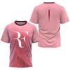 Sommer Herren Tennis Trainingsuniform, Roger Federer Rücktritts-Gedenk-Sportshirt, Lässige und Bequeme Kurzarm-Oberteile