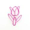 10PC Tulip Paper Clips Kawaii Notebook Planner Bookmarks Korean Stationery Tickets Photo Clips Office Supplies Bookmark Folder