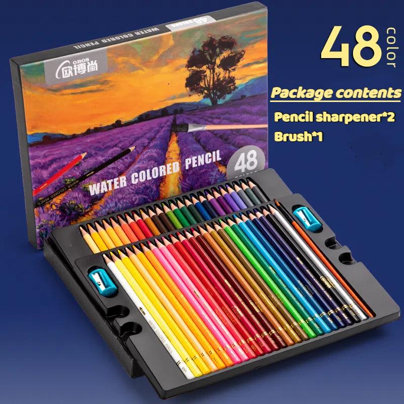 

Профессиональные цветные карандаши 72 цвета Карандаши для рисования на масляной основе Ручной рисунок Эскизы Водорастворимые цветные карандаши для художников и начинающих 48 Colors (box)