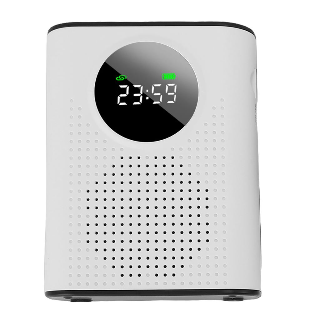 Wireless Voice Amplifier Omnidirectional Pickup Teacher Voice Amplifier with Magnetic Lavalier LED Digital Display
