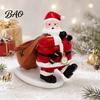 Office Desk Storage Ornament Santa Claus Candy Bowl, Resin Christmas Tabletop with Holiday Desktop Organizer Slot, Creative for Party Supplies