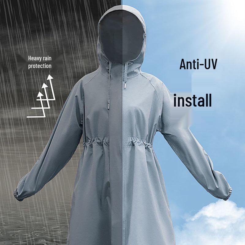 Japanese Women's Waterproof Windbreaker Poncho for Hiking