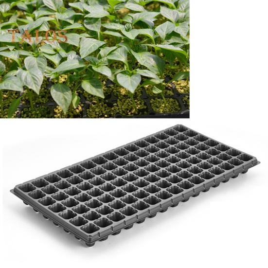 10 Pcs Nursery Pot Tray for Seedlings Thickened Seeds Starter Germination Shuttle Carrying Tray Round Nursery Planter Tray with Drainage Holes for