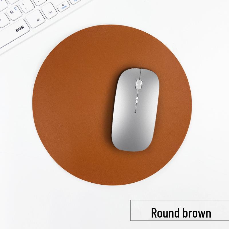 Customizable Multi-Color PU Leather Mouse Pad - Durable, Dirt-Resistant, Available In Square or Round Shapes.