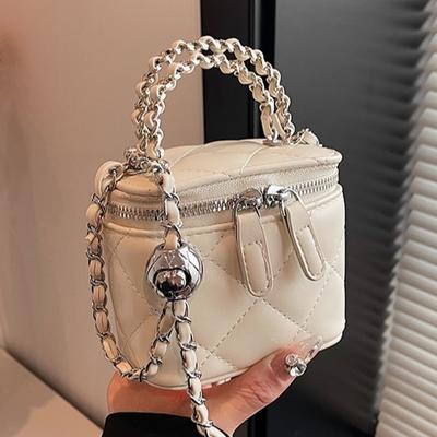 Xiaoxiangfeng Mini Shoulder Bag Premium Sense Delicate Small Crossbody Bag Rhombus Chain Handheld Bag