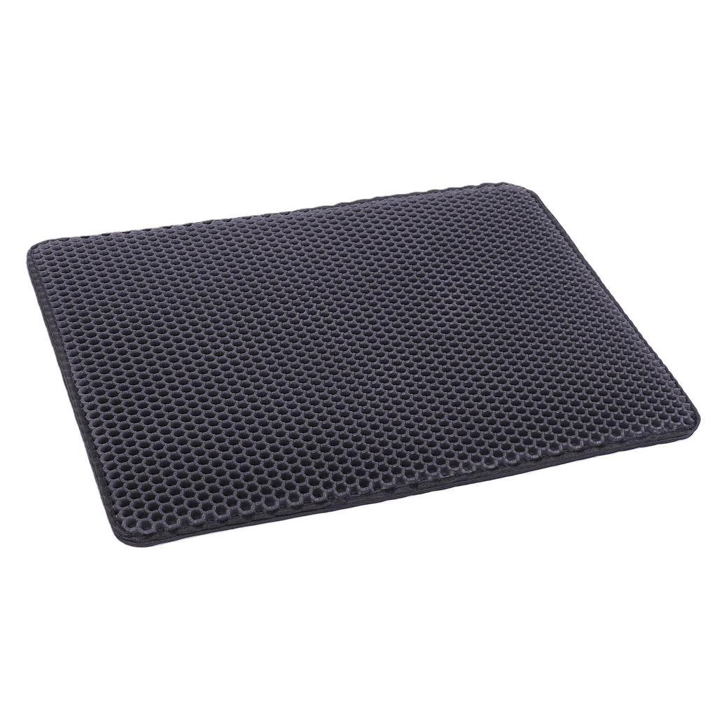 Cat Litter Mat EVA Double Layer Waterproofing Leakproof Kitty Litter Trapping Mat for Indoor Home Floor