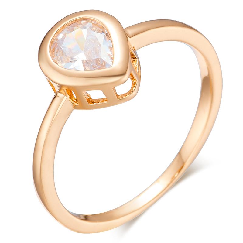 

Kinel модное кольцо с натуральным цирконом для женщин, цвет розового золота, все одинаковые ювелирные изделия, подарок 6 розового золота