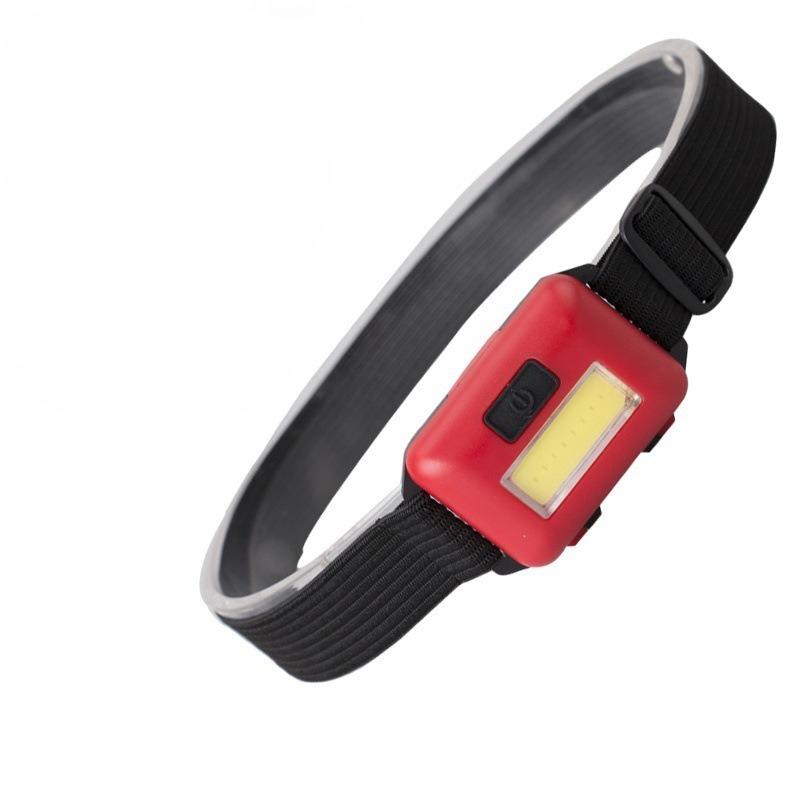 

Mini COB Headlight Portable Headlamp Waterproof Head Front Light with 3 Modes Lighting Outdoor Camping Hiking Head Flashlight 1PC красный