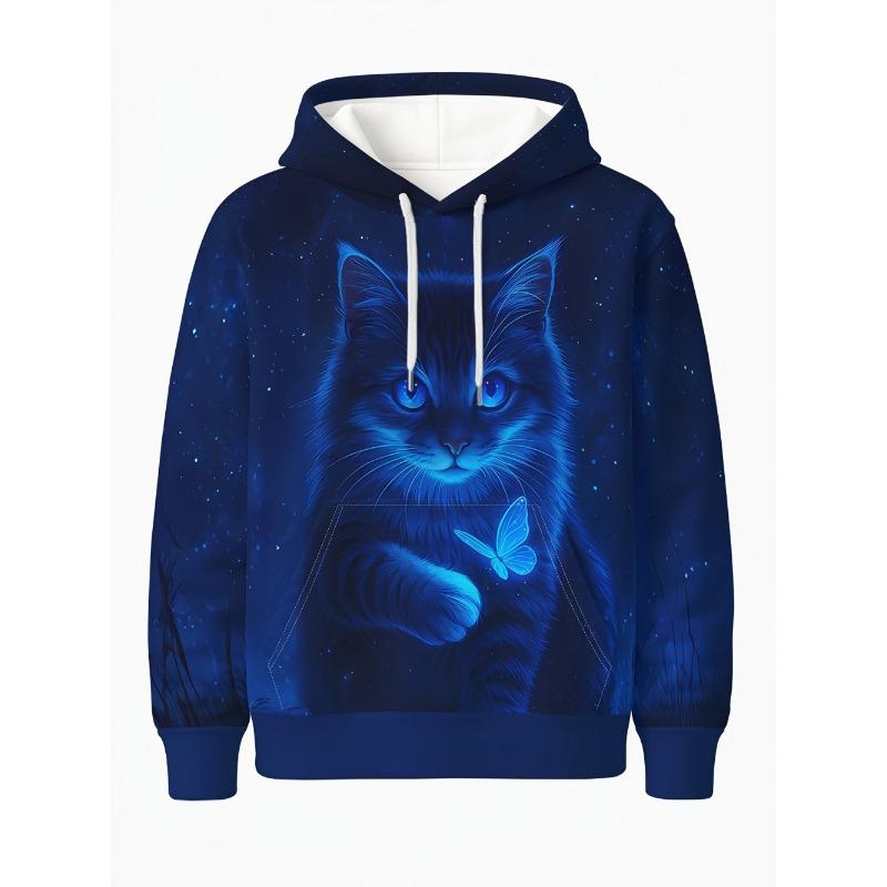 Long-sleeved Hooded Hoodie - Patterned Clothing - Suitable for Both Men and Women - Street Casual Loose-fitting Hoodie