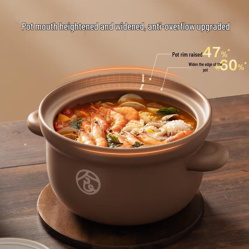 SUPOR Pink Glaze Deep Soup Pot