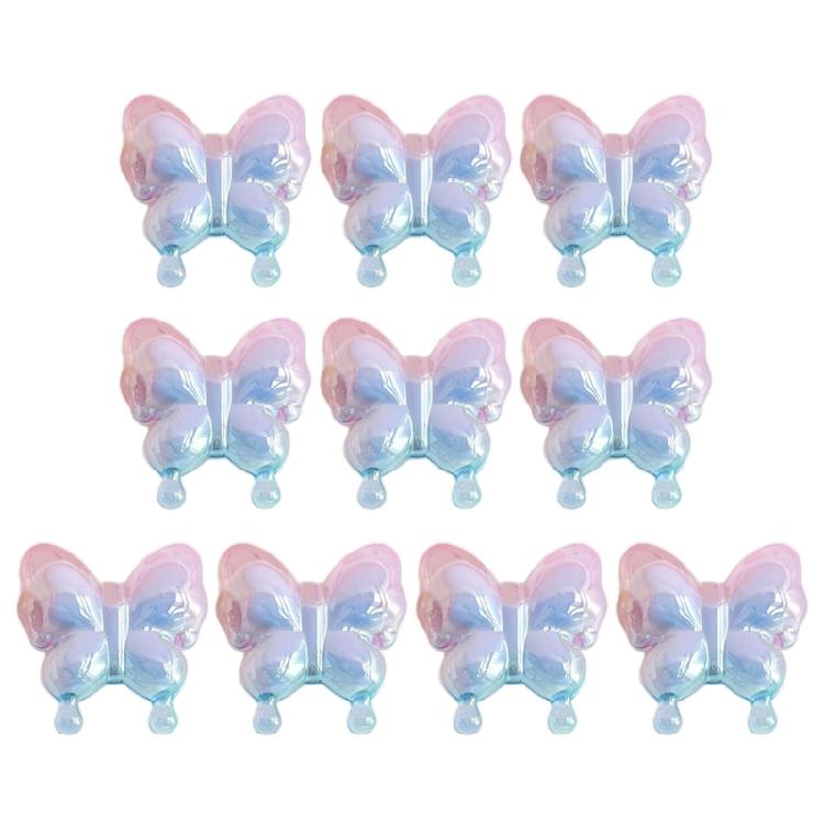 Butterfly Scattered Beads Color Loose Bead Phone Bracelet Accessories Materials 1 розовый/синий