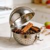 Premium 304 Stainless Steel Tea Infuser Ball with Extended Chain Hook Easy Cleaning Seasoning Ball Strainer