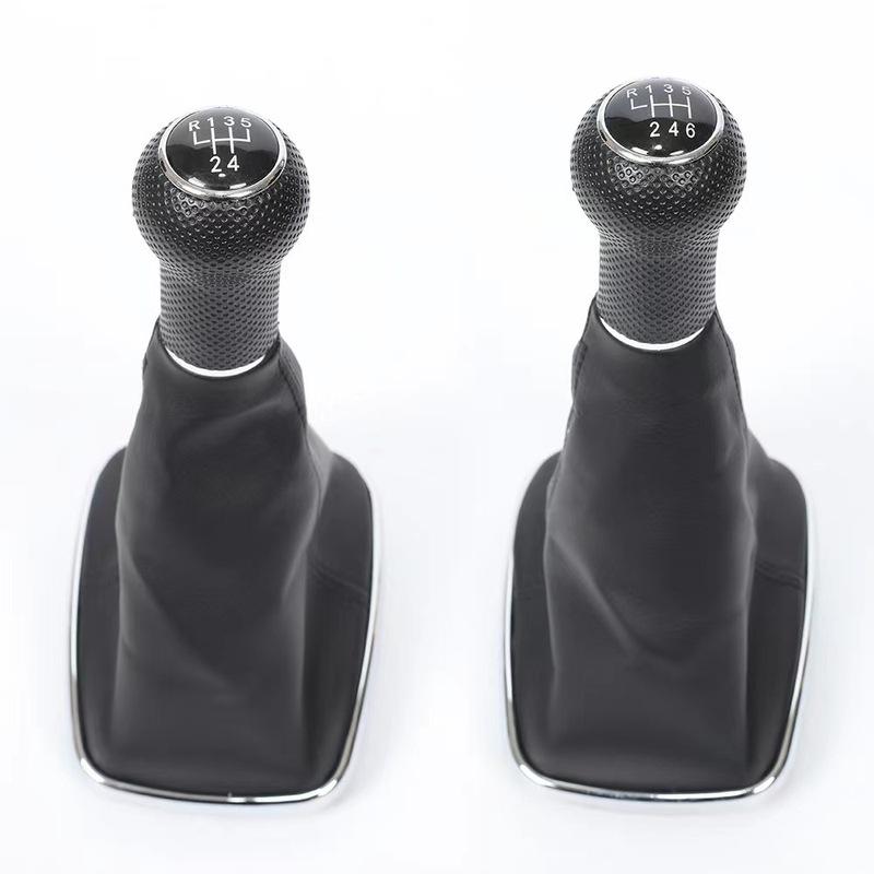 Car 5/6 Speed 12mm/23mm Gear Shift Knob Lever Shifter Gaiter Boot for Volkswagen Golf Bora Jetta GTi MK4 Interior Accessories