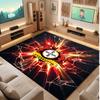 Bayer Leverkusen Football Print Crystal Velvet Rug, Comfortable Water Absorbent Non Slip Indoor Floor Carpet