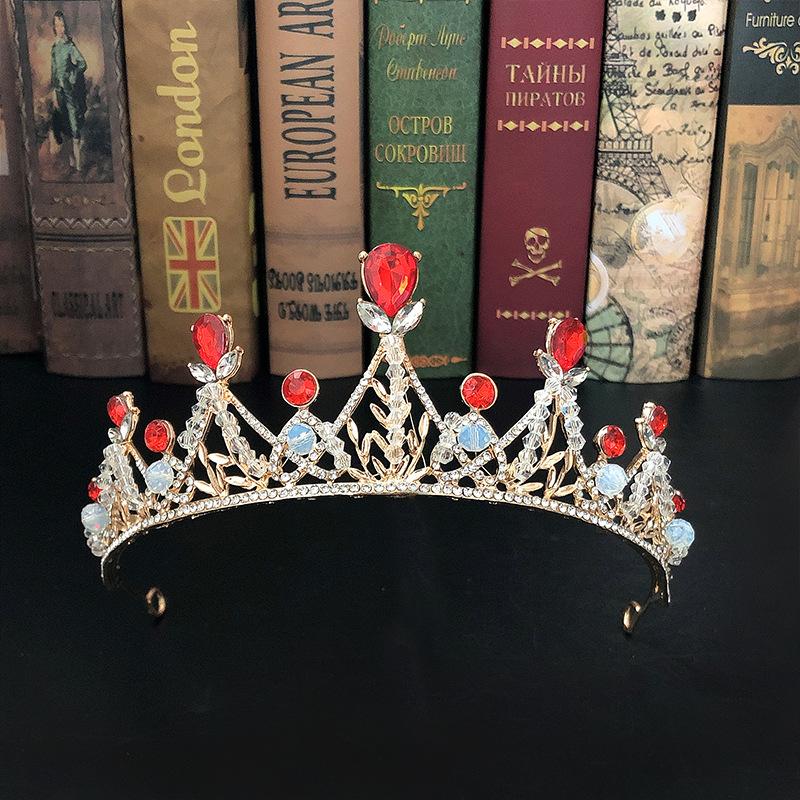 Children's Catwalk Crown Tiara Princess Korean Girl Children's Birthday Gift Hair Accessories Handmade Crown