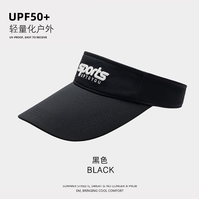 Empty top hat Shading sun protection UV protection Breathable large brim Outdoor mountaineering Hiking sun hat Sports sun protection hat