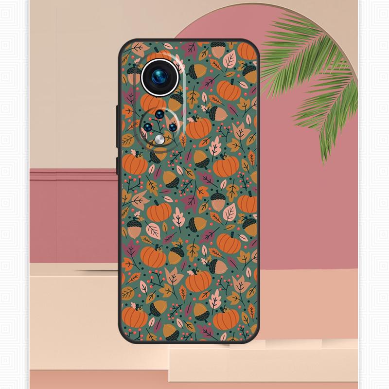 Autumn Leaves Fall Halloween Case For Huawei Honor X8 X7 X9 50 70 P20 P40 Lite P30 P50 Pro Nova 5T P Smart 2021 Cover
