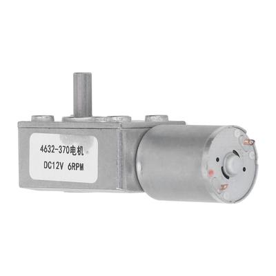 6 U/min Schneckengetriebemotor Robuster selbstsperrender DC-Getriebemotor für Türöffner Kleine Winden DC12V