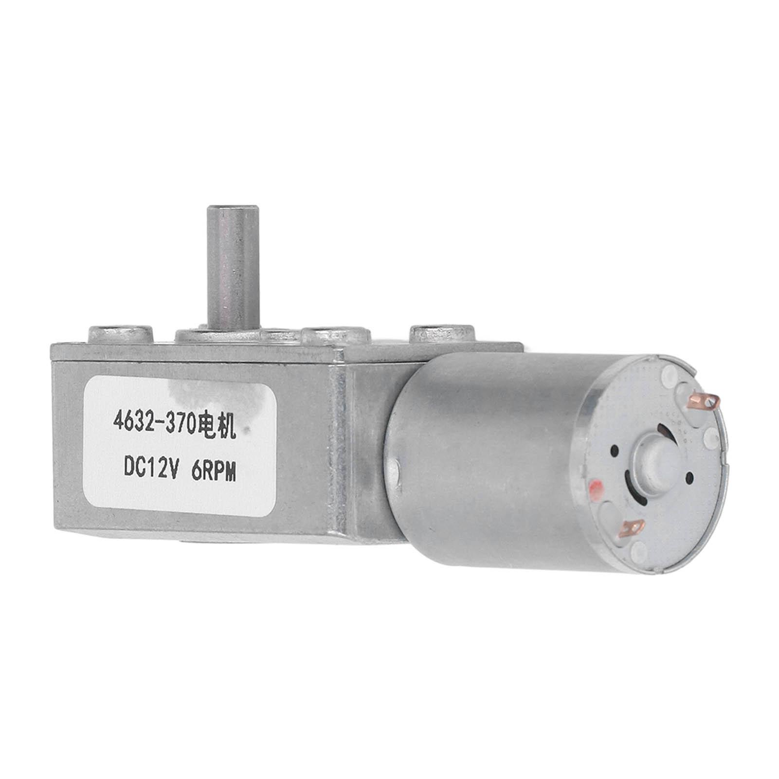 

6RPM Worm Gear Motor Robust Self Locking DC Geared Motor for Door Opener Small Winches DC12V