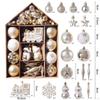 Ball Ornaments Decorative Shatterproof DIY Tree Decorations for Holiday, , Festive Photo Prop