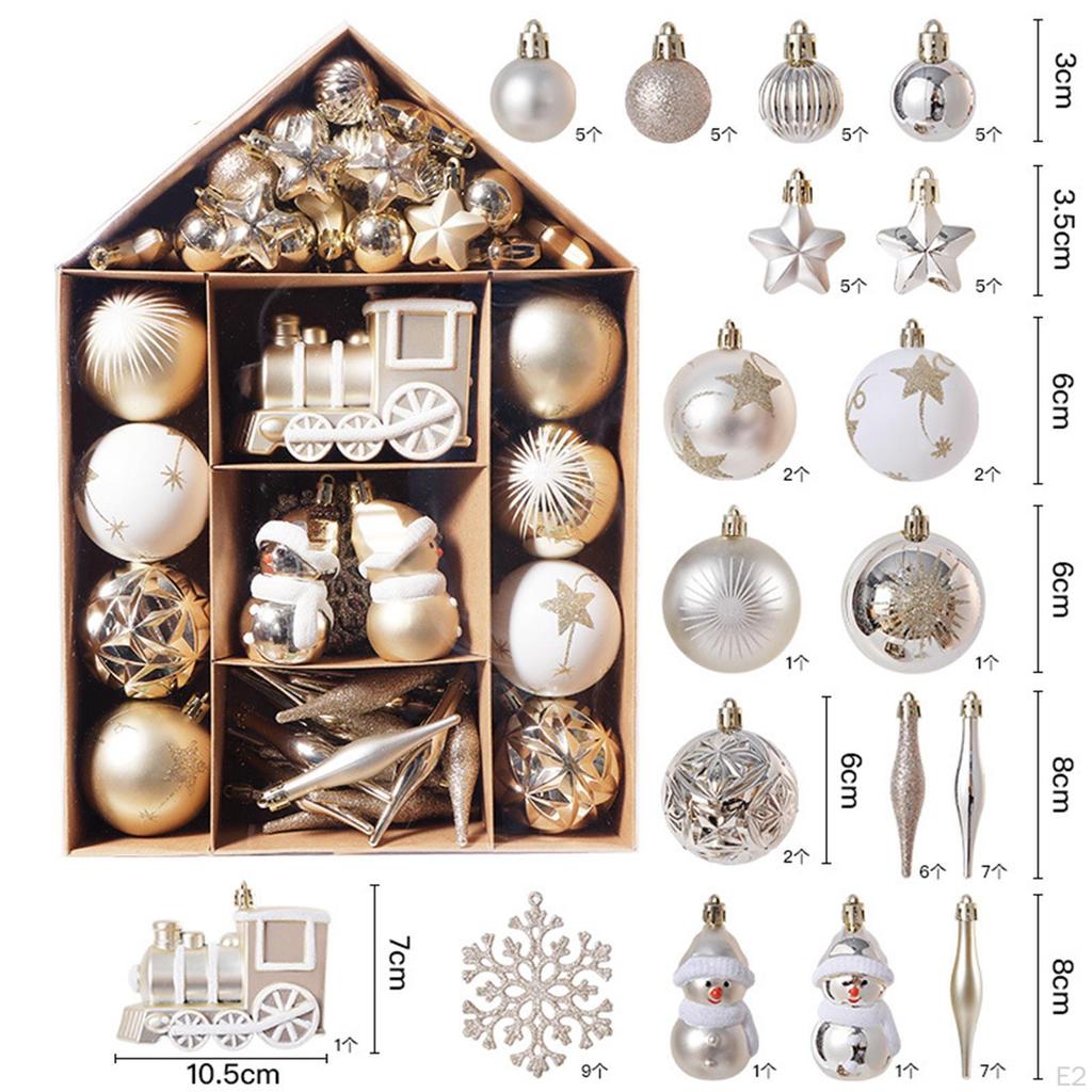 Ball Ornaments Decorative Shatterproof DIY Tree Decorations for Holiday, , Festive Photo Prop
