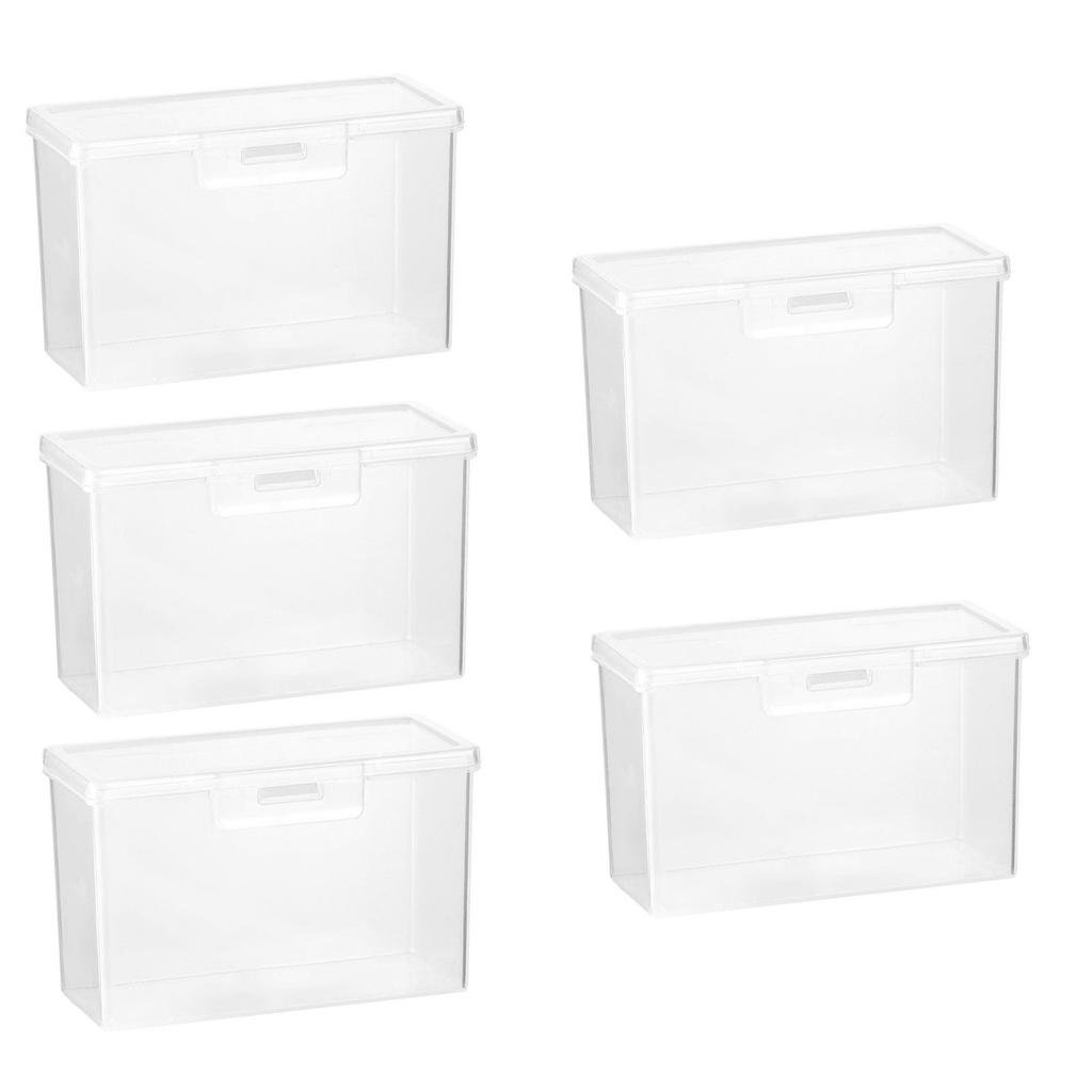 Plastic Clear Storage Box Storage Box Multipurpose For Game Card Rectangular Business Card Credit Card Holder Case Organizer