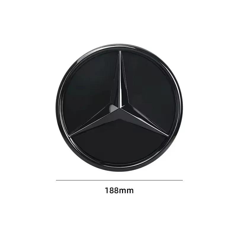 3D 188mm Front Grille Star Logo For Mercedes-Benz Emblem Badge C Class 2014-2018 GLS 2013-2017A-Class amg