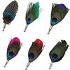 1-Piece Men's Colorful Faux Feather Gothic Retro Brooch