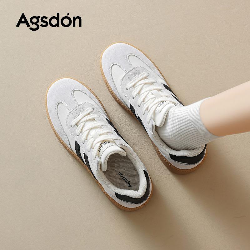Dexun shoes women's new spring retro blue platform sports board shoes are huge and trendy