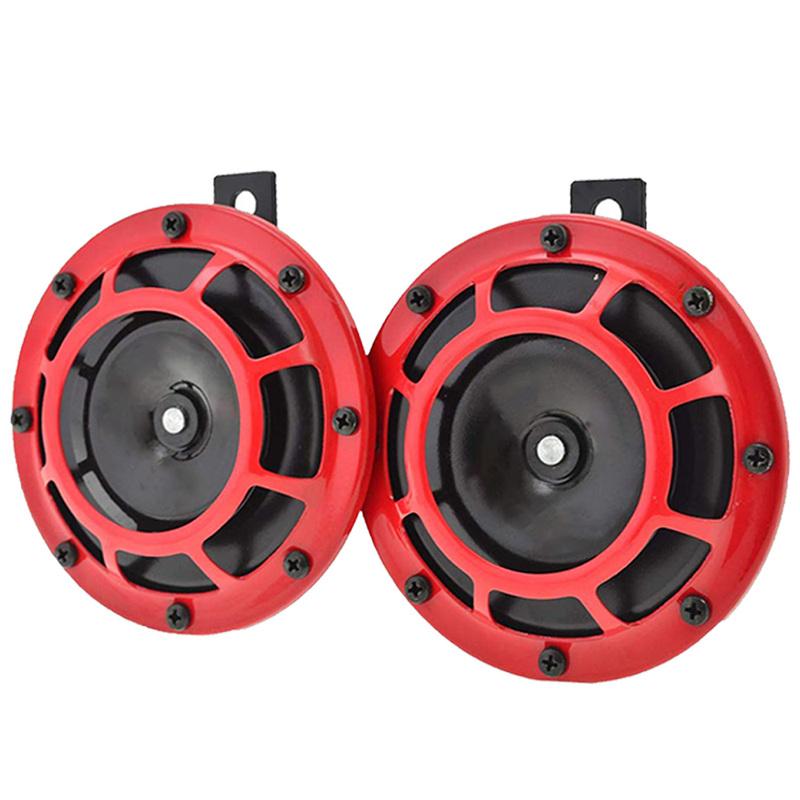 2pcs 12v 115DB Hella Super Loud Compact Electric Blast Tone Car Air Horn Kit For Motorcycle and Car 335HZ/400HZ